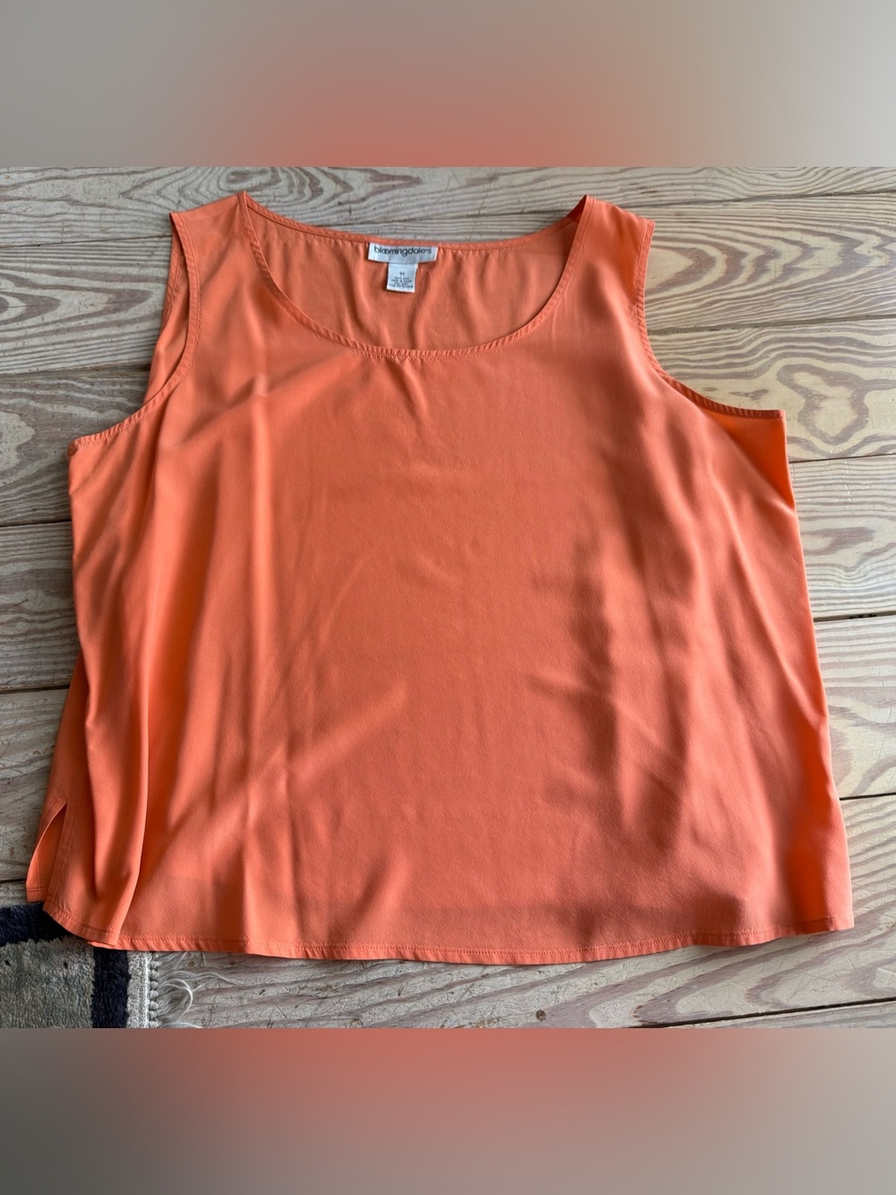 Bloomingdale's 100% Silk Sleeveless Top Size 3X